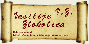 Vasilije Zlokolica vizit kartica